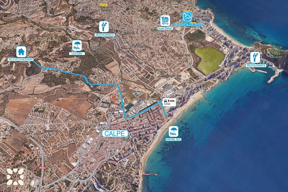Villa location Villa location